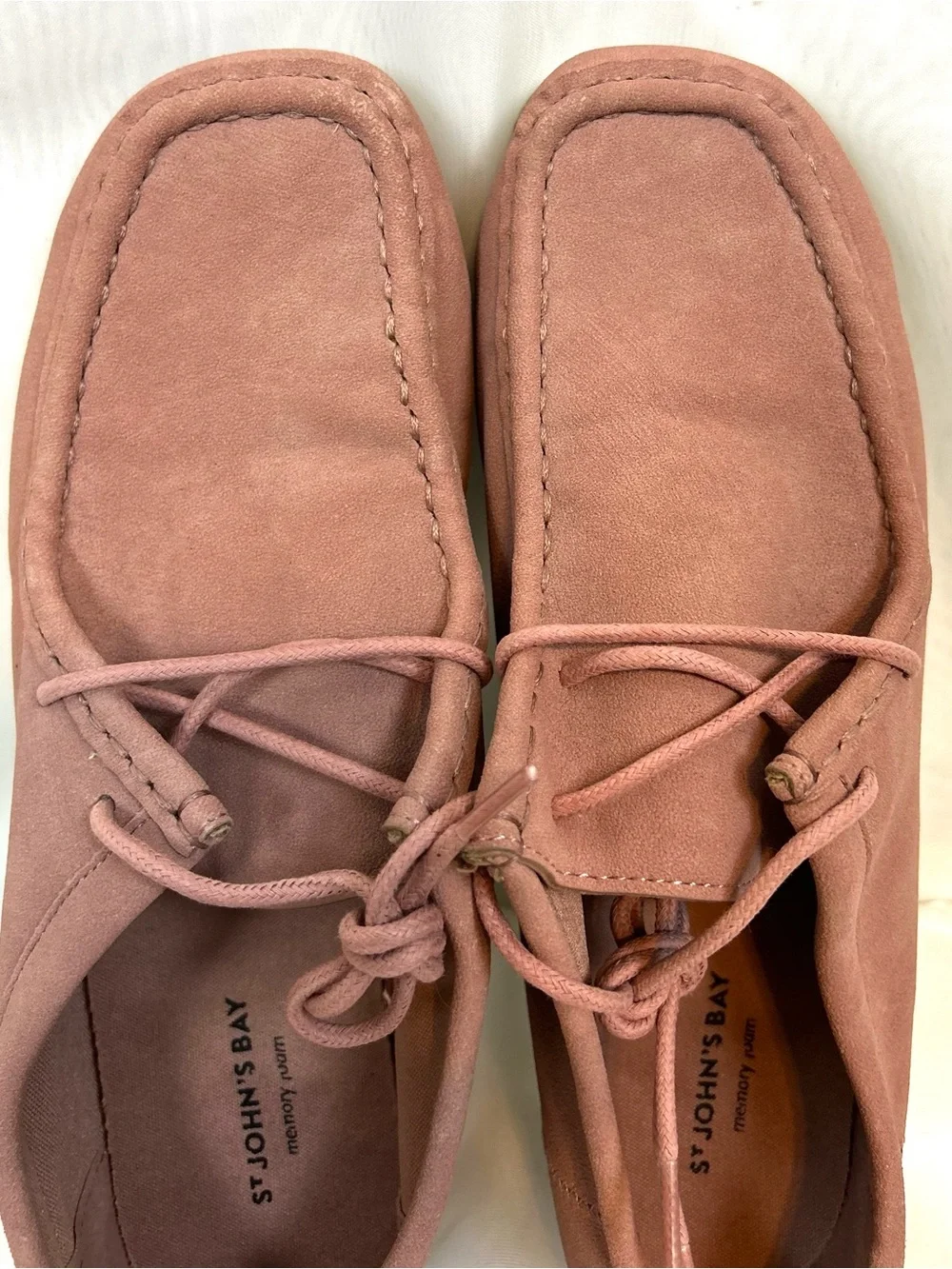 New St Johns Bay Women’s Rose Suede Memory Foam Insole Loafers / size 7